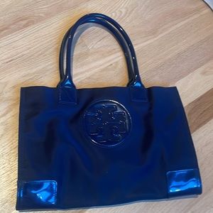 Tory Burch Small Ella Tote Navy
